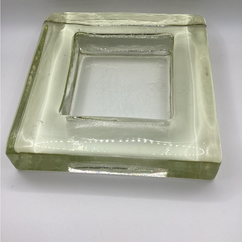 Blenko Amber Trinket Dish 7x7